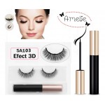 Gene false Amelie Effect 3D tip banda 1 pereche cu Magnet Cod SA103 + Adeziv cu magnet